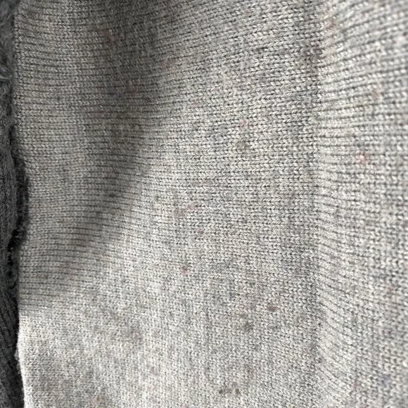 FISHER FOUND Sweater S EILEEN FISHER Patchwork Crafted Jumper Crochet Gray USA - Picture 8 of 13